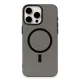 Apple iPhone 15 Pro Kılıf Anka PC Magneticsafe Sert Metal Kapak - Siyah