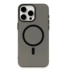 Apple iPhone 15 Pro Kılıf Anka PC Magneticsafe Sert Metal Kapak - Siyah