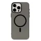 Apple iPhone 15 Pro Kılıf Anka PC Magneticsafe Sert Metal Kapak - Siyah