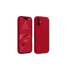 Apple iPhone 16 Plus Kılıf First Silikon - Kırmızı
