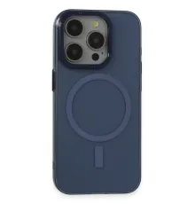 Apple iPhone 15 Pro Kılıf Anka PC Magneticsafe Sert Metal Kapak - Lacivert