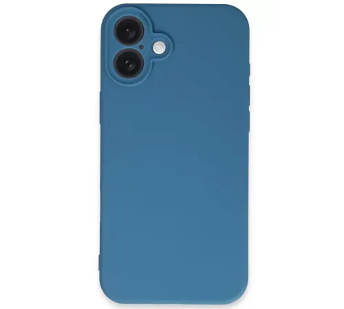 Apple iPhone 16 Plus Kılıf First Silikon - Mavi