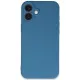 Apple iPhone 16 Plus Kılıf First Silikon - Mavi