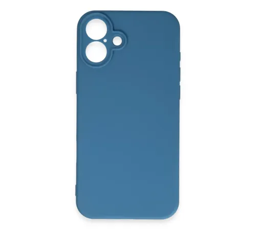 Apple iPhone 16 Plus Kılıf First Silikon - Mavi