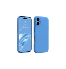 Apple iPhone 16 Plus Kılıf First Silikon - Mavi