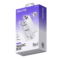 Apple iPhone 17 Bilvis 5in1 3D Magic Cam Ekran Koruyucu - Siyah