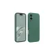 Apple iPhone 16 Plus Kılıf First Silikon - Koyu Yeşil