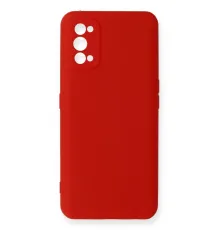 Realme 7 Pro Kılıf Nano içi Kadife Silikon - Kırmızı