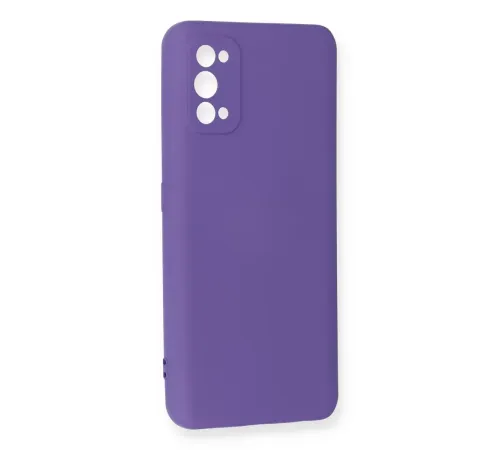 Realme 7 Pro Kılıf Nano içi Kadife Silikon - Mor