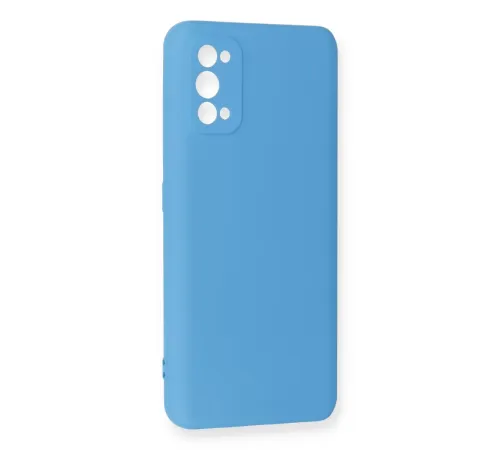 Realme 7 Pro Kılıf Nano içi Kadife Silikon - Mavi