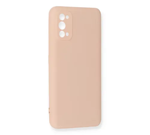 Realme 7 Pro Kılıf Nano içi Kadife Silikon - Pudra