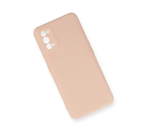Realme 7 Pro Kılıf Nano içi Kadife Silikon - Pudra
