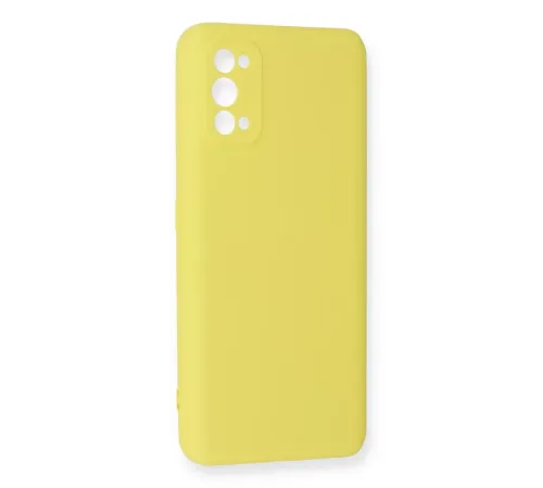 Realme 7 Pro Kılıf Nano içi Kadife Silikon - Sarı