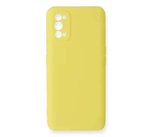 Realme 7 Pro Kılıf Nano içi Kadife Silikon - Sarı