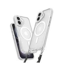 Apple iPhone 16 Kılıf Enka Magsafe Silikon Kılıf - Şeffaf