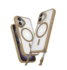 Apple iPhone 16 Plus Kılıf Enka Magsafe Silikon Kılıf - Desert