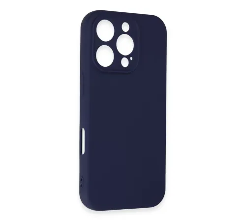 Apple iPhone 16 Pro Kılıf First Silikon - Lacivert