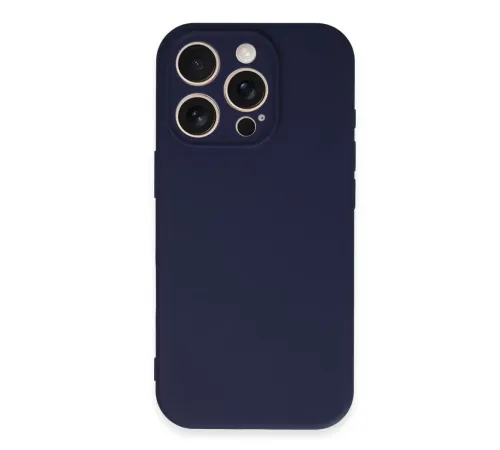 Apple iPhone 16 Pro Kılıf First Silikon - Lacivert