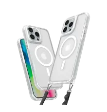 Apple iPhone 16 Pro Kılıf Enka Magsafe Silikon Kılıf - Şeffaf