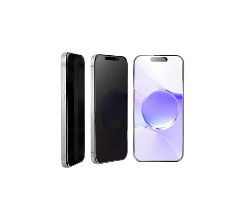 Apple iPhone 16 Pro Max Bilvis 5in1 5D Magic Hayalet Cam Ekran Koruyucu - Siyah