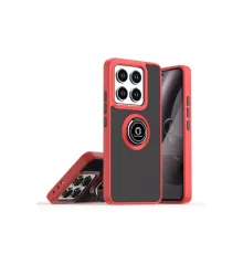 Xiaomi Mi 14T Montreal Yüzüklü Silikon Kapak - Kırmızı