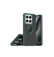 Xiaomi Mi 14T Montreal Yüzüklü Silikon Kapak - Yeşil
