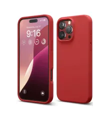 Apple iPhone 16 Pro Max Kılıf First Silikon - Kırmızı