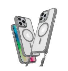 Apple iPhone 16 Pro Max Kılıf Enka Magsafe Silikon Kılıf - Titan Gri