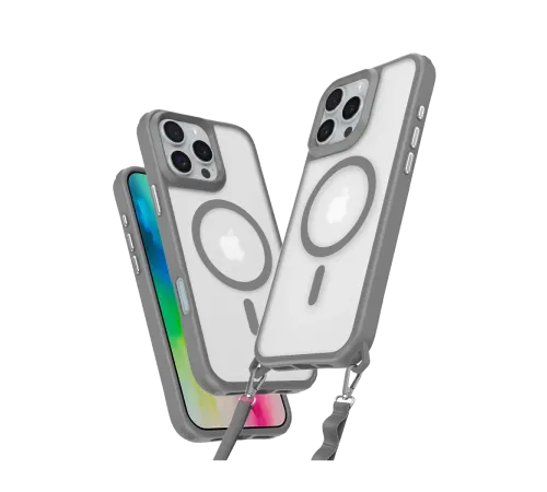 Apple iPhone 16 Pro Max Kılıf Enka Magsafe Silikon Kılıf - Titan Gri