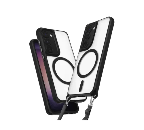 Samsung Galaxy S23 Kılıf Enka Magsafe Silikon Kılıf - Siyah