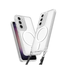 Samsung Galaxy S23 Kılıf Enka Magsafe Silikon Kılıf - Şeffaf