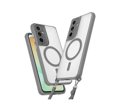 Samsung Galaxy S23 FE Kılıf Enka Magsafe Silikon Kılıf - Titan Gri