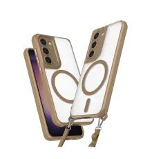 Samsung Galaxy S23 Plus Kılıf Enka Magsafe Silikon Kılıf - Desert