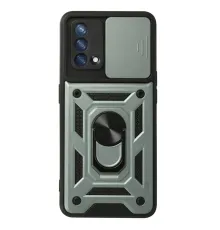 A74 4G Kılıf Pars Lens Yüzüklü Silikon - Yeşil