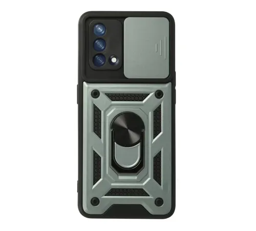 A74 4G Kılıf Pars Lens Yüzüklü Silikon - Yeşil