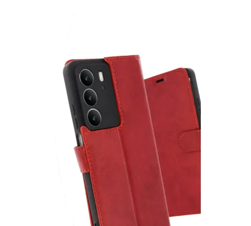 Realme C75 4G Trend S Plus Kapaklı Kılıf - Kırmızı