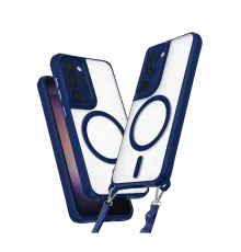 Samsung Galaxy S23 Plus Kılıf Enka Magsafe Silikon Kılıf - Lacivert