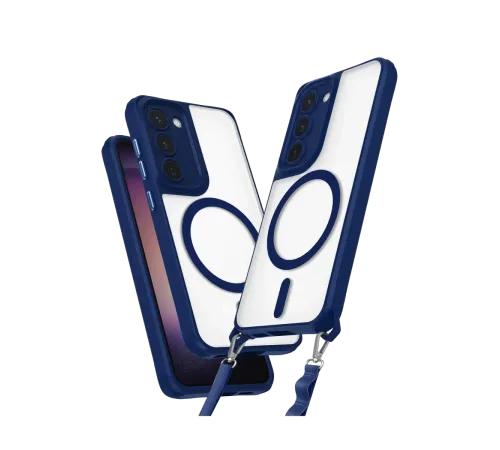 Samsung Galaxy S23 Plus Kılıf Enka Magsafe Silikon Kılıf - Lacivert