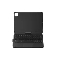 Apple iPad Pro 11 (2024) F11 ATS Kılıf Magic Dönen Klavyeli Tablet Kılıf - Siyah