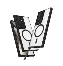 Samsung Galaxy S23 Ultra Kılıf Enka Magsafe Silikon Kılıf - Siyah