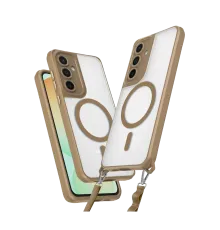 Samsung Galaxy S25 Kılıf Enka Magsafe Silikon Kılıf - Desert