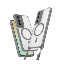 Samsung Galaxy S25 Kılıf Enka Magsafe Silikon Kılıf - Titan Gri