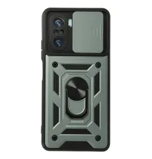 Xiaomi Poco F3 Kılıf Pars Lens Yüzüklü Silikon - Yeşil