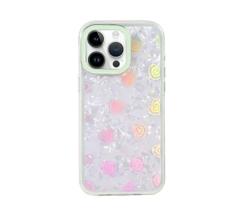 Apple iPhone 14 Lumi Desenli Kapak - Yeşil