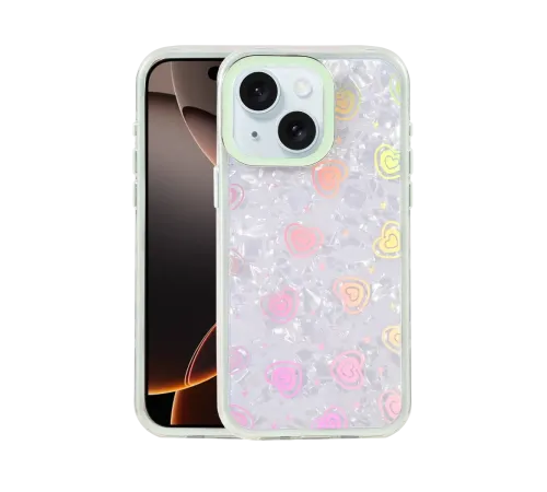 Apple iPhone 14 Lumi Desenli Kapak - Yeşil