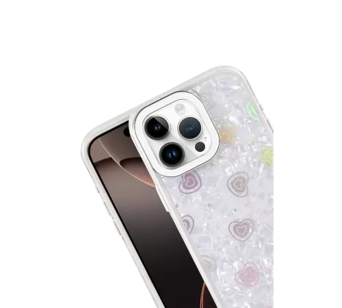 Apple iPhone 14 Lumi Desenli Kapak - Beyaz