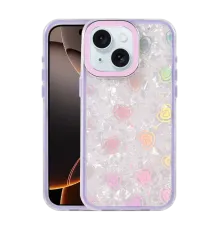 Apple iPhone 14 Lumi Desenli Kapak - Mor