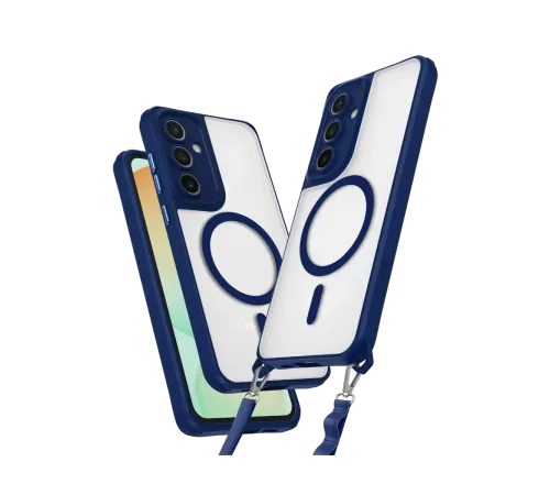 Samsung Galaxy S25 Plus Kılıf Enka Magsafe Silikon Kılıf - Lacivert