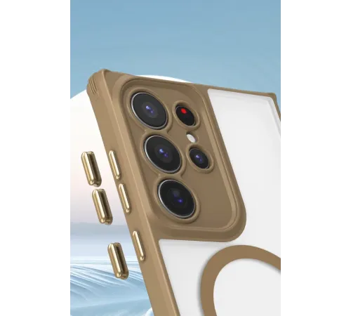 Samsung Galaxy S24 Ultra Kılıf Enka Magsafe Silikon Kılıf - Lacivert