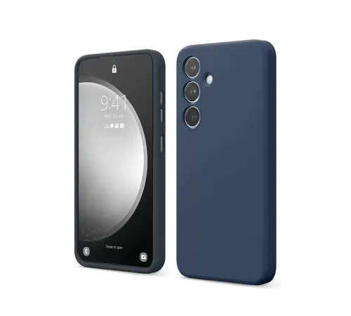 Samsung Galaxy S24 FE Kılıf First Silikon - Lacivert